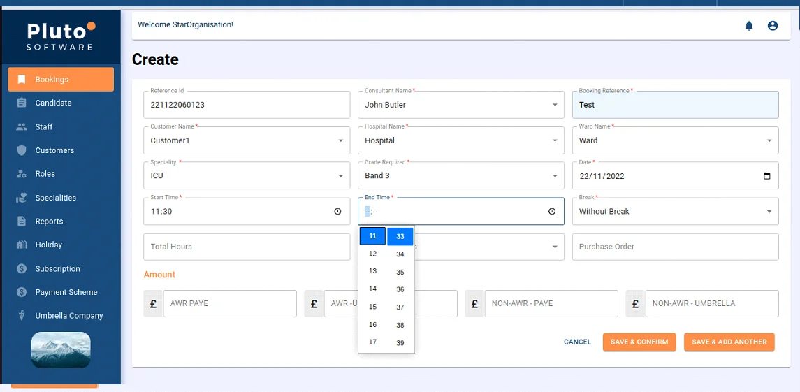 Shift Booking App